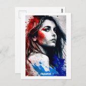 Frankreich Postkarte Kunst - Welt der Frauen (Vorne/Hinten)
