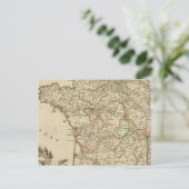 Frankreich Postwege Postkarte (Stehend Vorderseite)