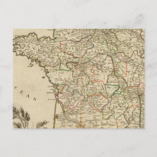Frankreich Postwege Postkarte