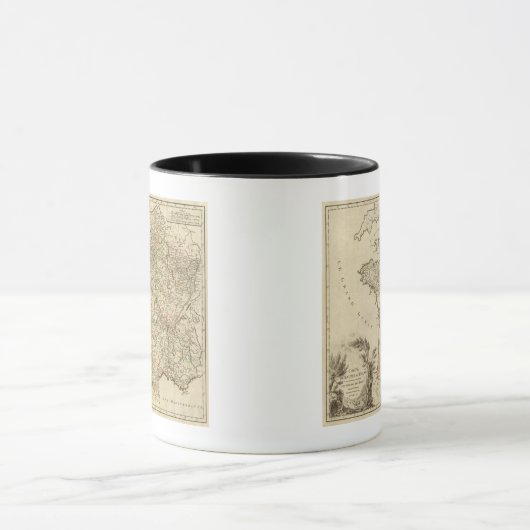 Frankreich Postwege Tasse (Zentrum)