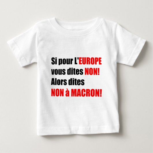 Frankreich Präsidentschaftswahlen 2017 - Baby-T-Sh Baby T-shirt (Vorderseite)