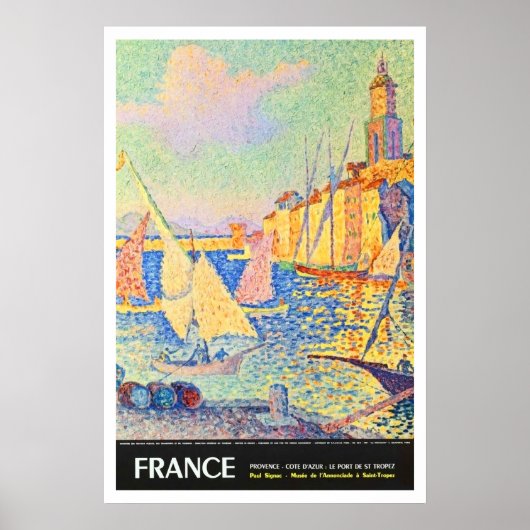 Frankreich, Provence, Côte d'Azur, Hafen von St. T Poster (Vorne)