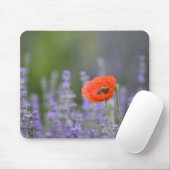 Frankreich, Provence. Einzelmohn im Feld Mousepad (Mit Mouse)