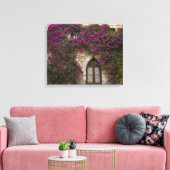 Frankreich, Provence, Eze. Helles Pink Leinwanddruck (Insitu (Wohnzimmer))