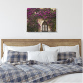 Frankreich, Provence, Eze. Helles Pink Leinwanddruck (Insitu (Schlafzimmer))