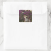 Frankreich, Provence, Eze. Helles Pink Quadratischer Aufkleber (Tasche)