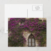 Frankreich, Provence, Eze. Hellrosa Postkarte (Vorne/Hinten)