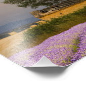 Frankreich, Provence. Lavendelfeld und Fotodruck (Ecke)