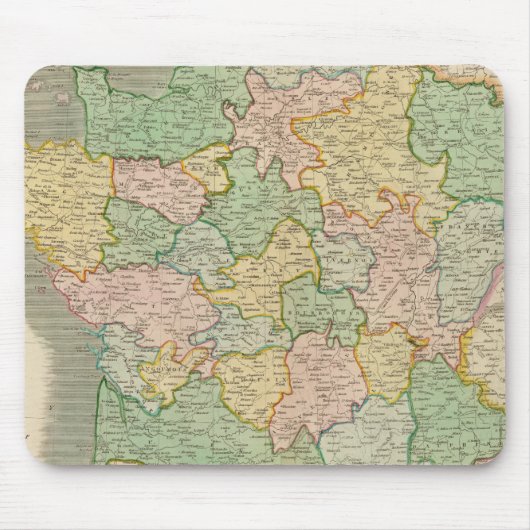 Frankreich, Provinzen 2 Mousepad (Vorne)