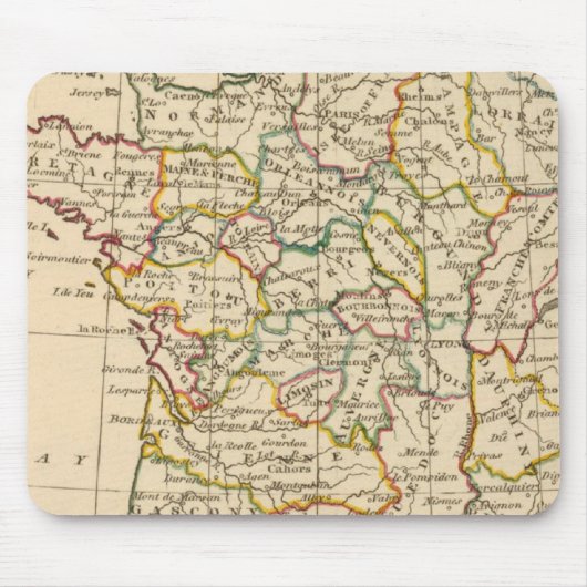 Frankreich, Provinzen Mousepad (Vorne)