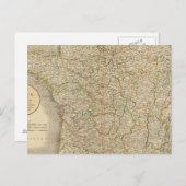 Frankreich Provinzgrenzen Postkarte (Vorne/Hinten)