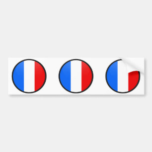 Frankreich-Qualität Flaggen-Kreis Autoaufkleber