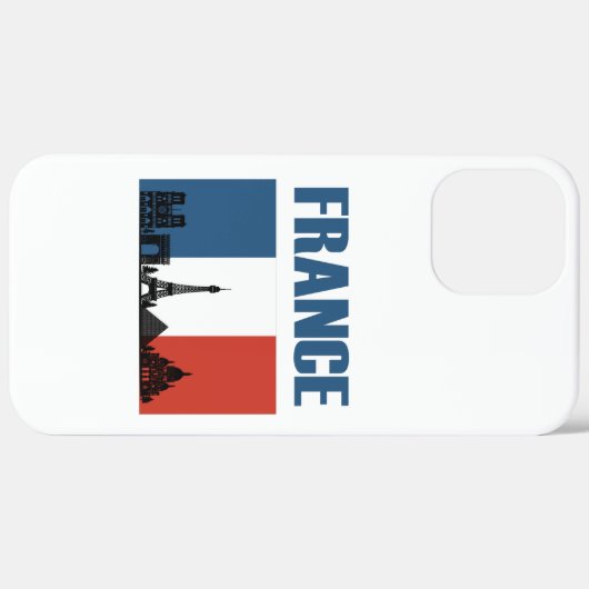 Frankreich Reisen - Paris City Skyline Französisch Case-Mate iPhone Hülle (Rückseite / Rechts)