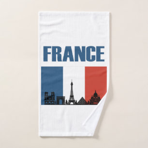Frankreich Reisen - Paris City Skyline Französisch Handtuch