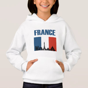 Frankreich Reisen - Paris City Skyline Französisch Hoodie