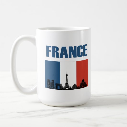 Frankreich Reisen - Paris City Skyline Französisch Kaffeetasse (Links)