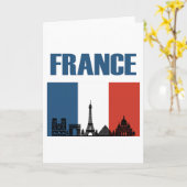 Frankreich Reisen - Paris City Skyline Französisch Karte (Gelbe Blume)