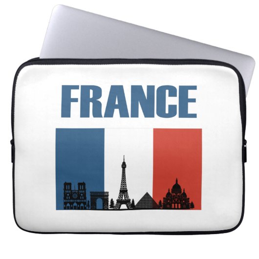 Frankreich Reisen - Paris City Skyline Französisch Laptopschutzhülle (Vorderseite)
