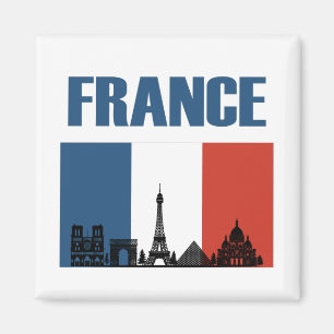 Frankreich Reisen - Paris City Skyline Französisch Magnet