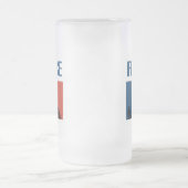 Frankreich Reisen - Paris City Skyline Französisch Mattglas Bierglas (Mittel)