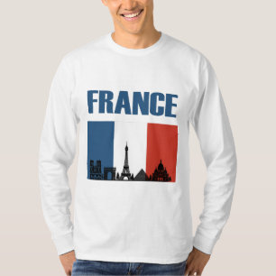Frankreich Reisen - Paris City Skyline Französisch T-Shirt