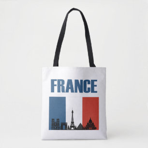 Frankreich Reisen - Paris City Skyline Französisch Tasche