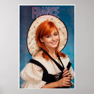 Frankreich Reiseplakat Poster