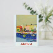 Frankreich Reiseplakat Postkarte (Stehend Vorderseite)