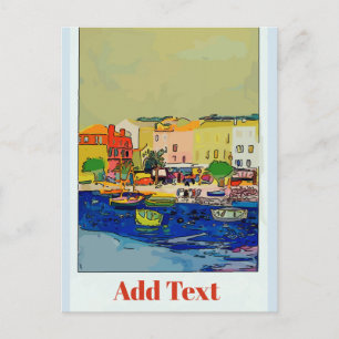 Frankreich Reiseplakat Postkarte