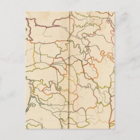 Frankreich Reivers Kontur Postkarte (Vorderseite)