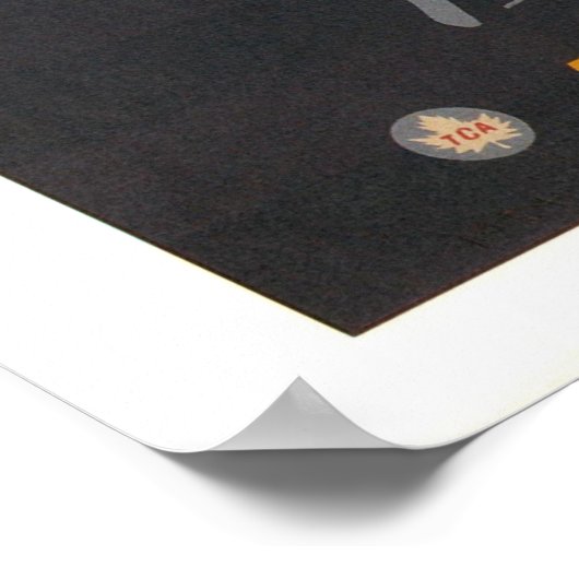 Frankreich Retro Travel Poster (Ecke)