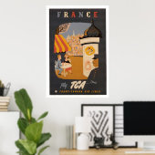 Frankreich Retro Travel Poster (Heimbüro)