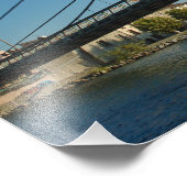 Frankreich, Rhone-Alpen, Condrieu, Brücke über Fotodruck (Ecke)