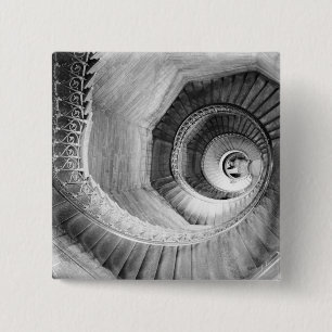 FRANKREICH, Rhonetal, LYON: Traboule-Treppe Button
