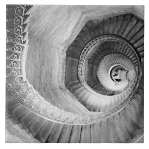 FRANKREICH, Rhonetal, LYON: Traboule-Treppe Fliese