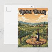 Frankreich - Rhonetal Postkarte (Vorne/Hinten)