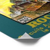 Frankreich Rocamadour Vintage Travel Poster restau (Ecke)