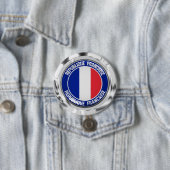 Frankreich Runde Emblem Button (Beispiel)