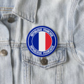 Frankreich Runde Emblem Button (Beispiel)