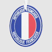 Frankreich Runde Emblem Ornament (Vorderseite)