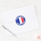 Frankreich Runde Emblem Runder Aufkleber (Umschlag)