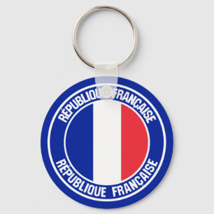 Frankreich Runde Emblem Schlüsselanhänger
