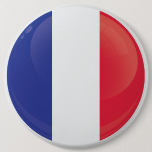 Frankreich Runde Icon-Flagge Button