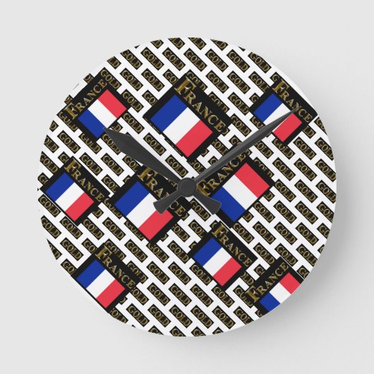 FRANKREICH RUNDE WANDUHR (Vorderseite)