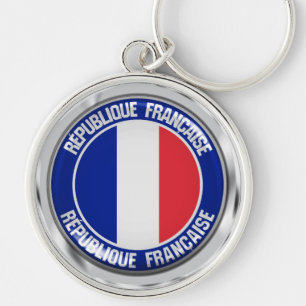Frankreich Rundemblem Schlüsselanhänger