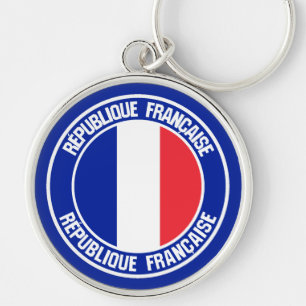 Frankreich Rundemblem Schlüsselanhänger