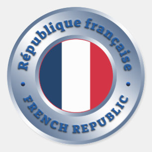 Frankreich Runder Aufkleber