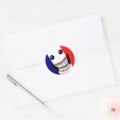 Frankreich Runder Aufkleber (Umschlag)