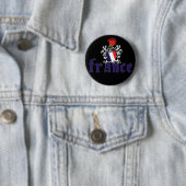 Frankreich-Schild-Knopf Button (Beispiel)
