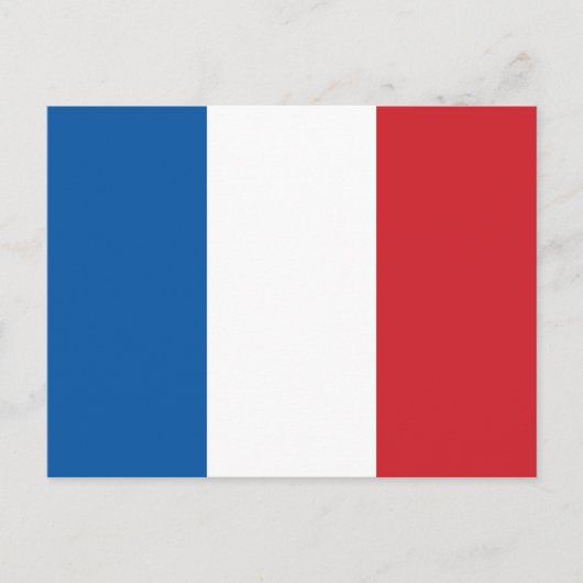 Frankreich Schlichte Flagge Postkarte (Vorderseite)